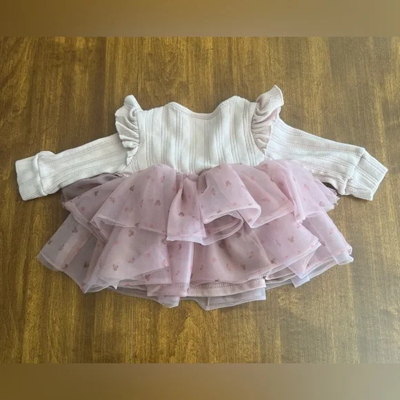 Pink Floral Minnie Mouse Outfit 3-6 months - Picture 5 of 6